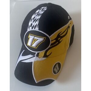 VINTAGE Nascar Hat Cap Matt Kenseth 17 Roush Racing Yellow